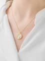 thumb 925 Sterling Silver Shell Constellation Dainty Initials Necklace 1