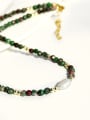 thumb Alloy Freshwater Pearl Geometric Vintage Beaded Necklace 2