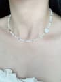 thumb N-SHMT-0004 Freshwater Shell Beads Chain Bohemia Handmade Beaded Necklace 1