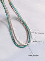 thumb N-STMT-001 Natural  Gemstone Crystal Chain Handmade Beaded Necklace 2