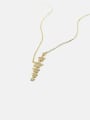 thumb Brass Cubic Zirconia Star Minimalist Lariat Necklace 3