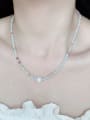 thumb Natural Gemstone Crystal Beads Chain Handmade Beaded Necklace 2