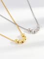 thumb 18k Gold Color Transfer Bead Car Flower Clavicle Necklace 2