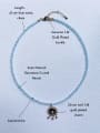thumb N-DIY-0025 Natural  Gemstone Crystal Beads Chain Palm Pendant Handmade Beaded Necklace 3