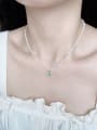thumb N-DIY-003  Natural  Gemstone Crystal Chain Minimalist  handmade  Beaded Necklace 1