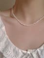 thumb Freshwater Pearl Geometric Necklace for women 1