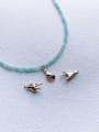 thumb N-DIY-0023 Natural Gemstone Crystal Beads Chain Hand Pendant  Handmade Beaded Necklace 0