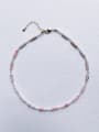 thumb N-STPE-0006 Natural Gemstone Crystal Beads Chain Handmade Beaded Necklace 1