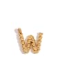 thumb Stainless steel 18K Gold Plated Letter Charm 4