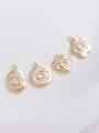 thumb N-DIY-0016 Brown Agate Chain Flower  Pendant Vintage Handmade Beaded Necklace 4