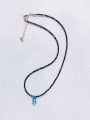 thumb N-ST-0008 Natural  Gemstone Crystal Chain Water Drop Bohemia Handmade Beaded Necklace 1