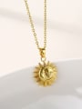 thumb Stainless steel Classic Sun Necklace With 16 Inch 1