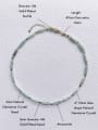 thumb N-STMT-0009 Natural Round Shell Beads Chain Handmade Beaded Necklace 2