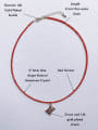 thumb N-DIY-008 Brass Red Garnet Chain Geometric Pendant Bohemia Handmade Beaded Necklace 3