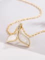 thumb Brass Big tail fishtail Shell Necklace 2