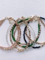 thumb Natural  Gemstone Crystal Beads Chain  Minimalist Handmade Beaded Bracelet 0