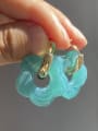 thumb Brass Resin Flower Drop Earring With 10 Colors 0