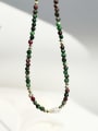 thumb Alloy Freshwater Pearl Geometric Vintage Beaded Necklace 3