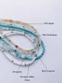 thumb N-STMT-0007  Natural Round Shell Beads Chain Handmade Beaded Necklace 3