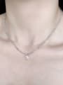 thumb N-DIY-0021 Natural  Gemstone Crystal Beads Chain+Heart Pendant Handmade Beaded Necklace 1