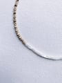 thumb N-SHMT-0001 Freshwater Shell Beads  Asymmetrical Chain Handmade Beaded Necklace 1