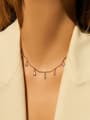 thumb Brass Cubic Zirconia choker Necklace 2