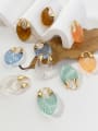 thumb Brass Resin Artisan Drop Earring with multiple colors 1
