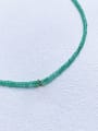 thumb N-DIY-0028 Natural Gemstone Crystal Beads Chain Geometry Pendant Handmade Beaded Necklace 4