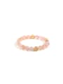 thumb Cherry blossoms Agate Minimalist Handmade Beaded Bracelet 0
