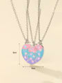 thumb Alloy Enamel Heart Minimalist Necklace 2