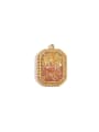 thumb Stainless steel 18K Gold Plated Cubic Zirconia Geometric Charm 3