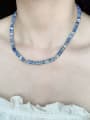 thumb N-STMT-0011  Natural Round Shell Beads Chain Handmade Beaded Necklace 2
