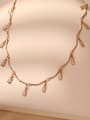 thumb Brass Cubic Zirconia choker Necklace 3