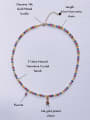 thumb N-MIX-0010 Natural  Gemstone Crystal Bead Chain Handmade Beaded Necklace 3