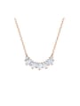 thumb Alloy austrian Crystal White Dainty Necklace 3