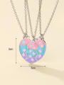 thumb Alloy Enamel Heart Minimalist Necklace 3