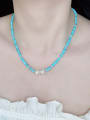 thumb N-STPE-0010 Natural Gemstone Crystal Beads Chain Handmade Beaded Necklace 1