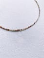 thumb Brass Gemstone Crystal Chain Flower Pendant Bohemia  handmade  Beaded Necklace 4