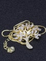 thumb Brass Cubic Zirconia White Tree of Life Statement Regligious Necklace 1