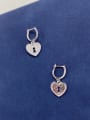 thumb 925 Sterling Silver Cubic Zirconia Cluster Earring 1