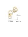 thumb Brass Hollow Geometric Minimalist Drop Earring 3