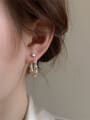 thumb Alloy Imitation Pearl Geometric Dainty Stud Earring 1