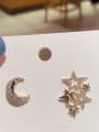 thumb Brass Cubic Zirconia Star Cute Stud Earring 2