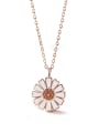 thumb 925 Sterling Silver chrysanthemum Flower Cute Necklace 0