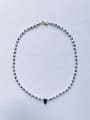 thumb N-STPE-0015 Natural Gemstone Crystal Beads Chain Handmade Beaded Necklace 0