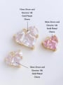 thumb N-DIY-0021 Natural  Gemstone Crystal Beads Chain+Heart Pendant Handmade Beaded Necklace 2