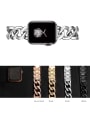thumb Stainless Steel Metal Wristwatch Band For Apple Watch Series 1-6 2