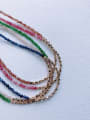 thumb N-STMT-0004 Natural Round Shell Beads Chain Handmade Beaded Necklace 0