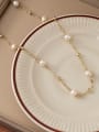 thumb Brass Freshwater Pearl Necklace 2