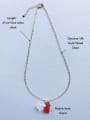 thumb EAR-0009 Brass  Chain Rasinic Bear Pendant Cute Handmade Beaded Necklace 3